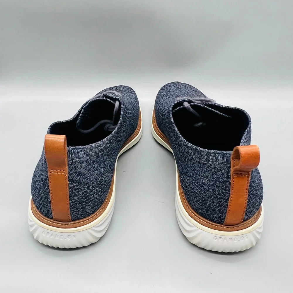 Cole Haan Shoes Men 11 Blue Knit Grand OS Stitchlite Casual Sneaker Dress Oxford